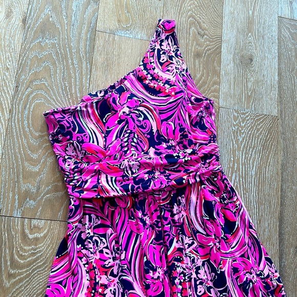 Lilly Pulitzer Monico One Shoulder Midi Dress - Picture 9 of 11